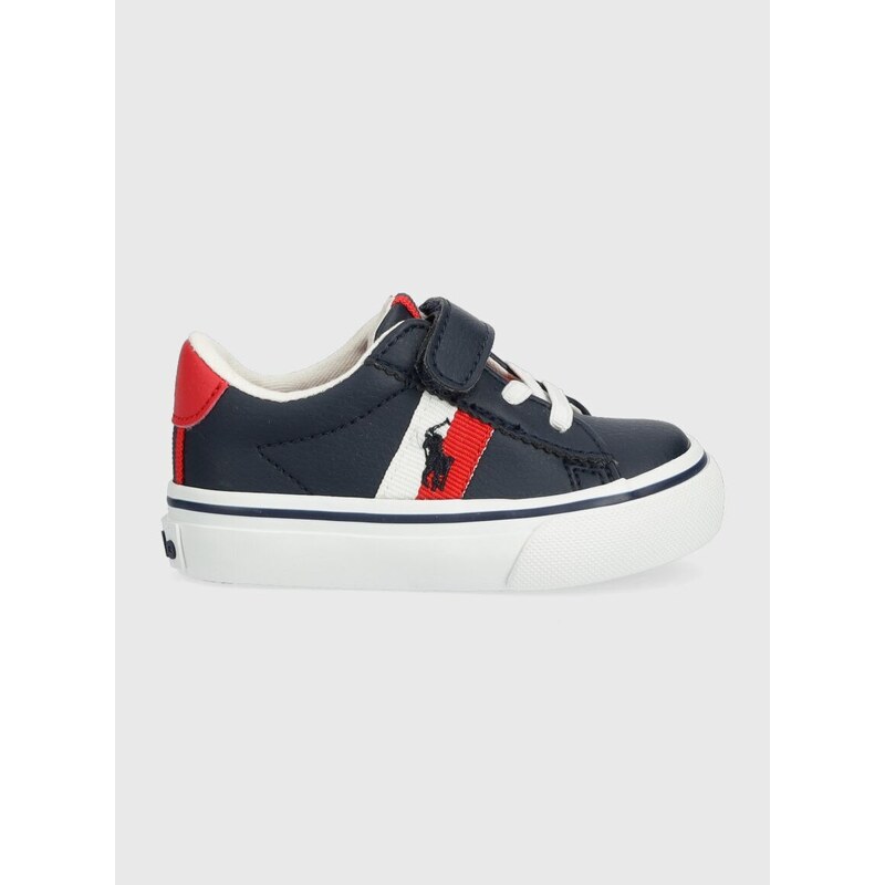 Dětské sneakers boty Polo Ralph Lauren tmavomodrá barva