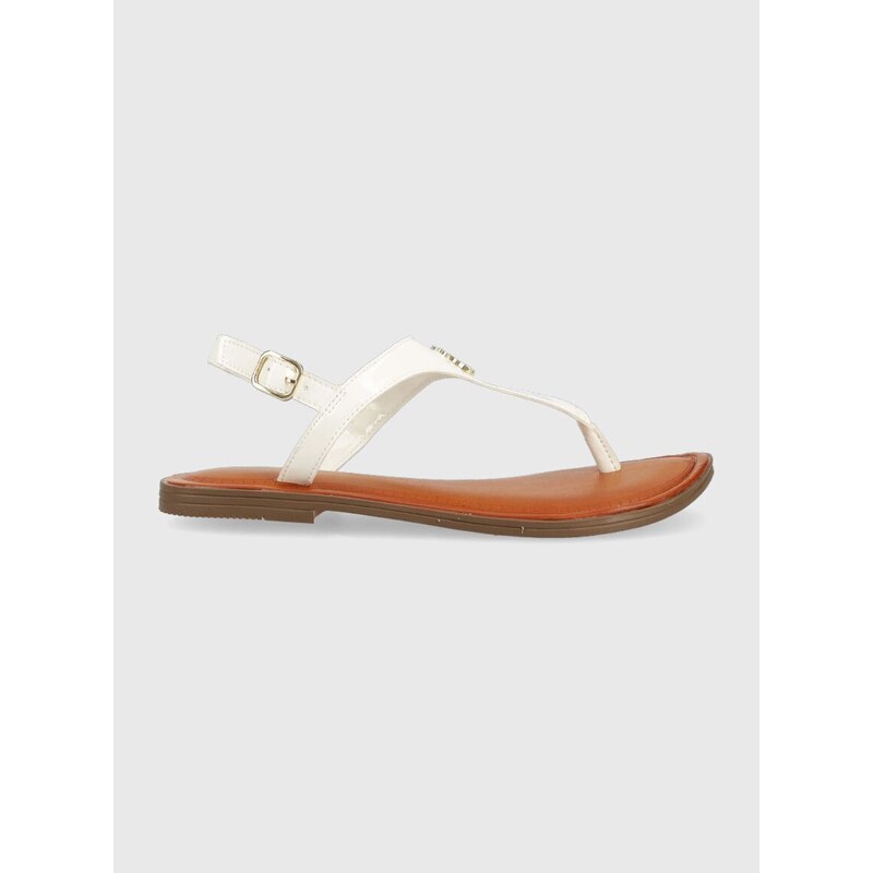 Dětské sandály Polo Ralph Lauren bílá barva