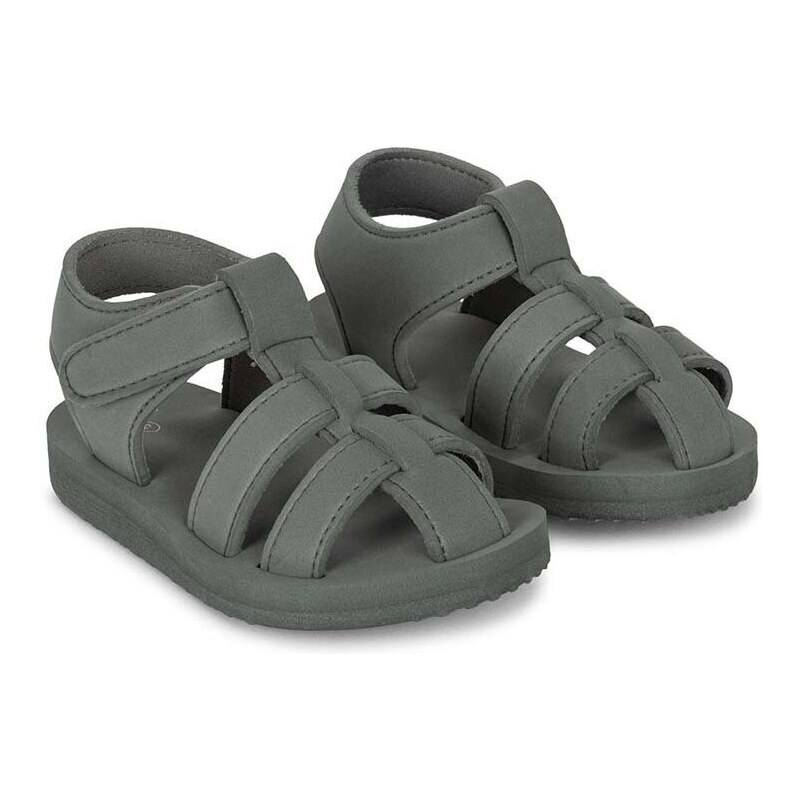 Dětské sandály Konges Sløjd šedá barva