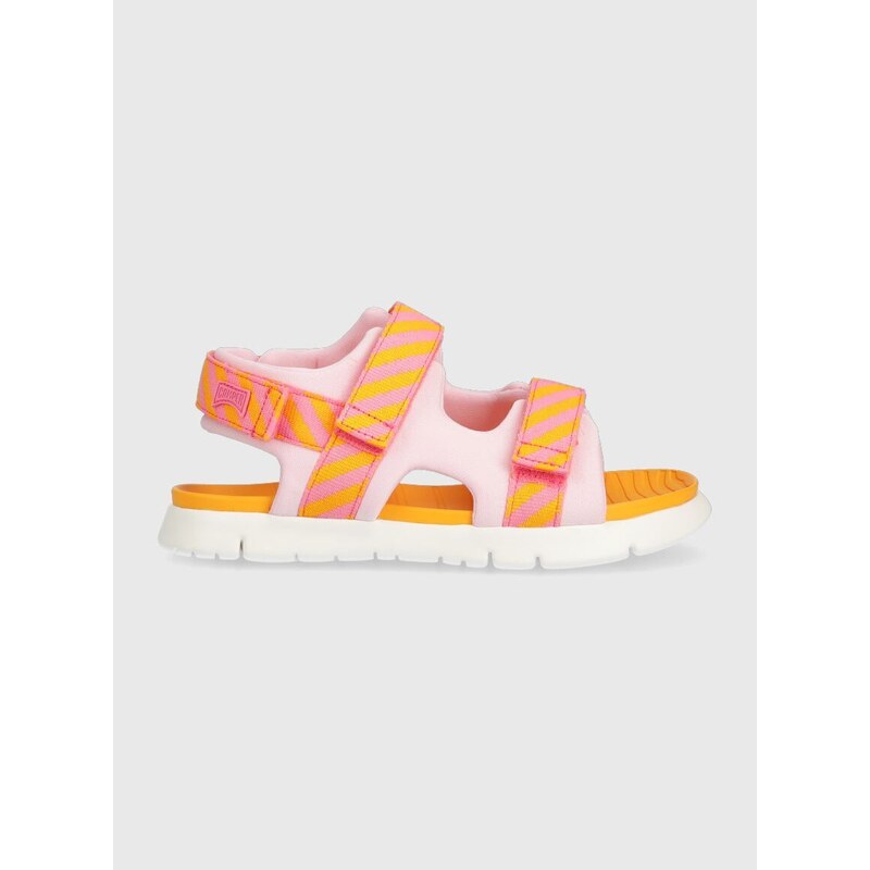 Dětské sandály Camper oranžová barva