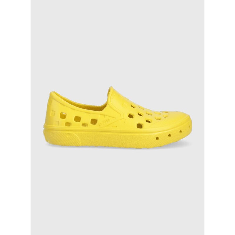 Dětské tenisky Vans UY Slip On TRK ALSN PSHFR žlutá barva