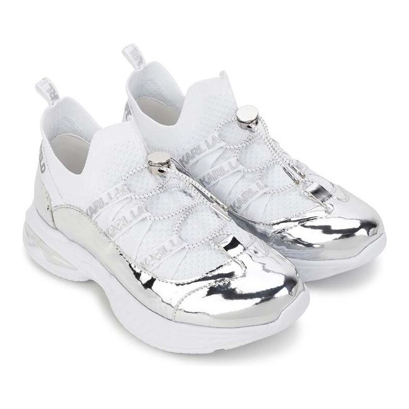 Dětské sneakers boty Karl Lagerfeld bílá barva