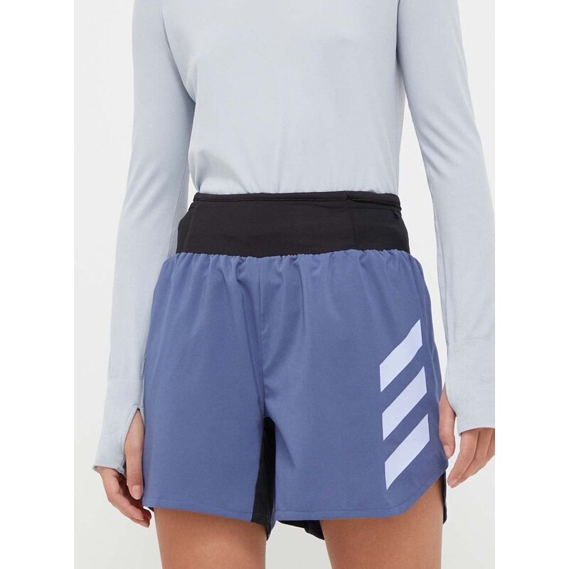 Sportovní šortky adidas TERREX Agravic dámské, s potiskem, high waist