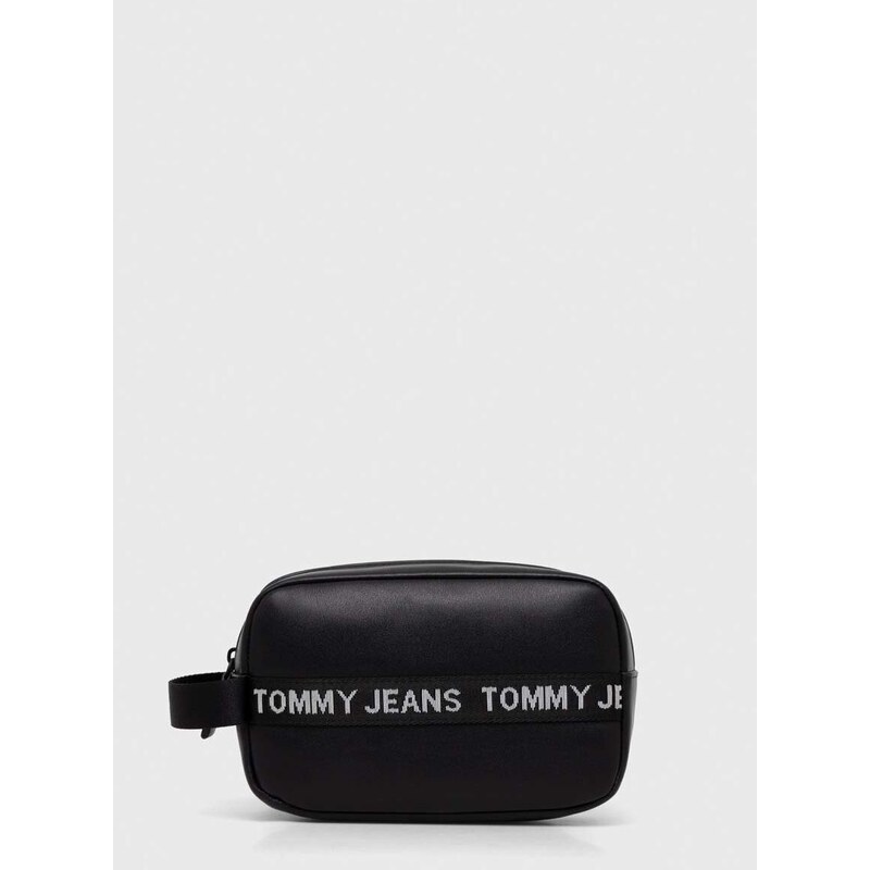 Kosmetická taška Tommy Jeans černá barva