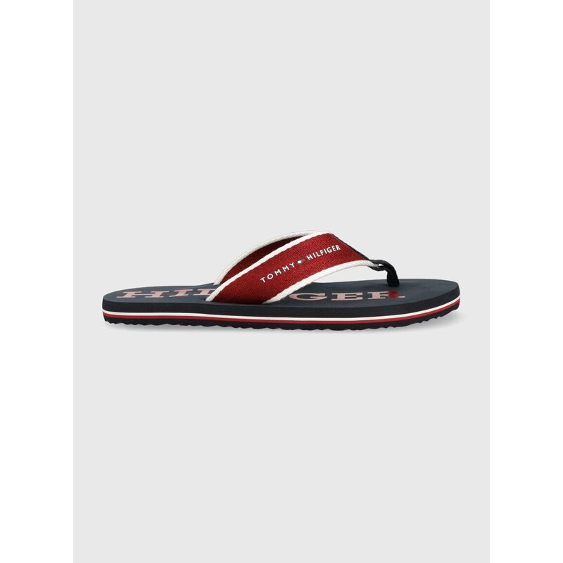 Žabky Tommy Hilfiger CLASSIC HILFIGER BEACH pánské, tmavomodrá barva, FM0FM04617