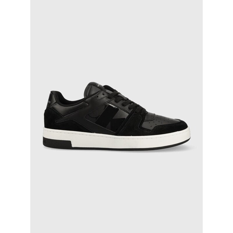 Sneakers boty Calvin Klein Jeans BASKET CUPSOLE LACEU černá barva, YM0YM00709