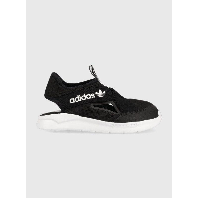 Dětské sandály adidas Originals 36 SANDAL C černá barva