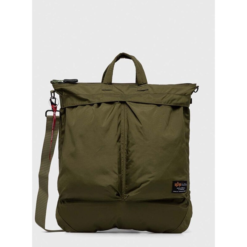 Taška Alpha Industries zelená barva