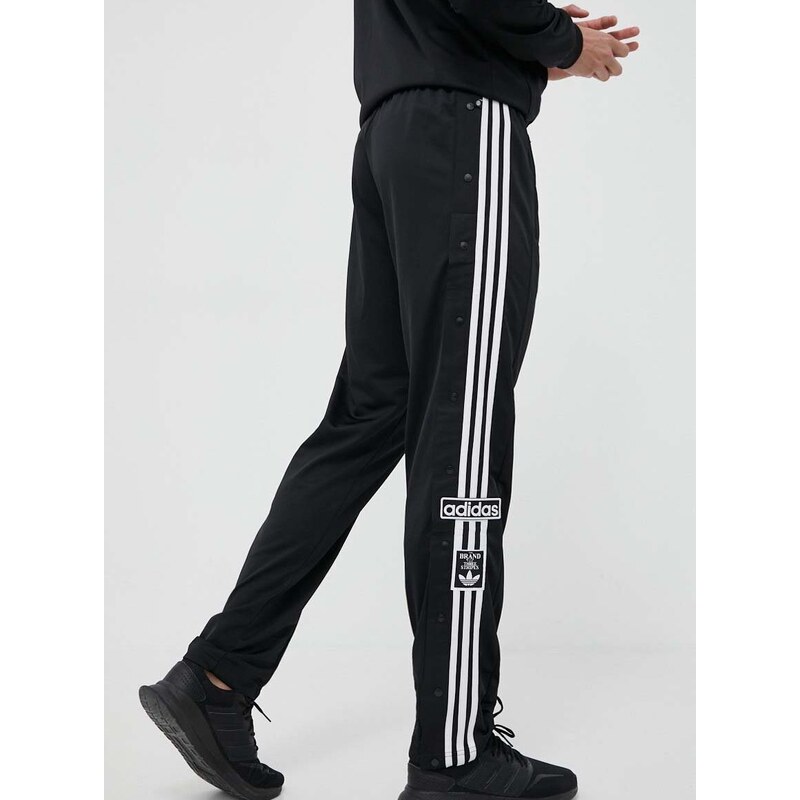 Tepláky adidas Originals ADIBREAK černá barva, s aplikací, HN6098-BLACK