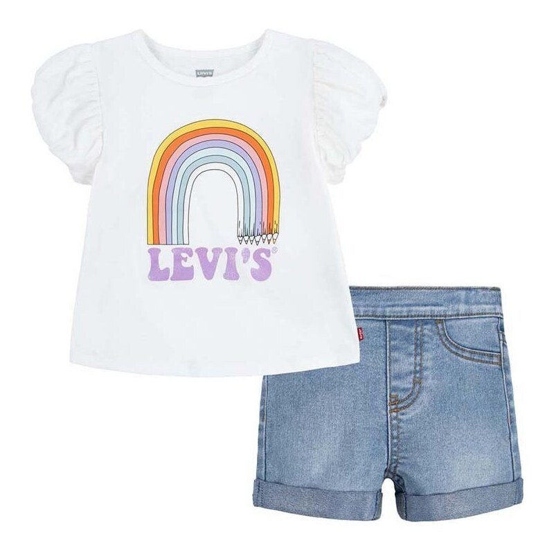 Kojenecká sada Levi's bílá barva