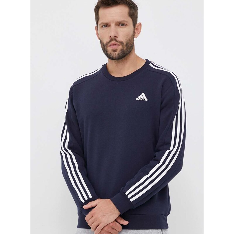 Mikina adidas pánská, tmavomodrá barva, vzorovaná, IJ6469