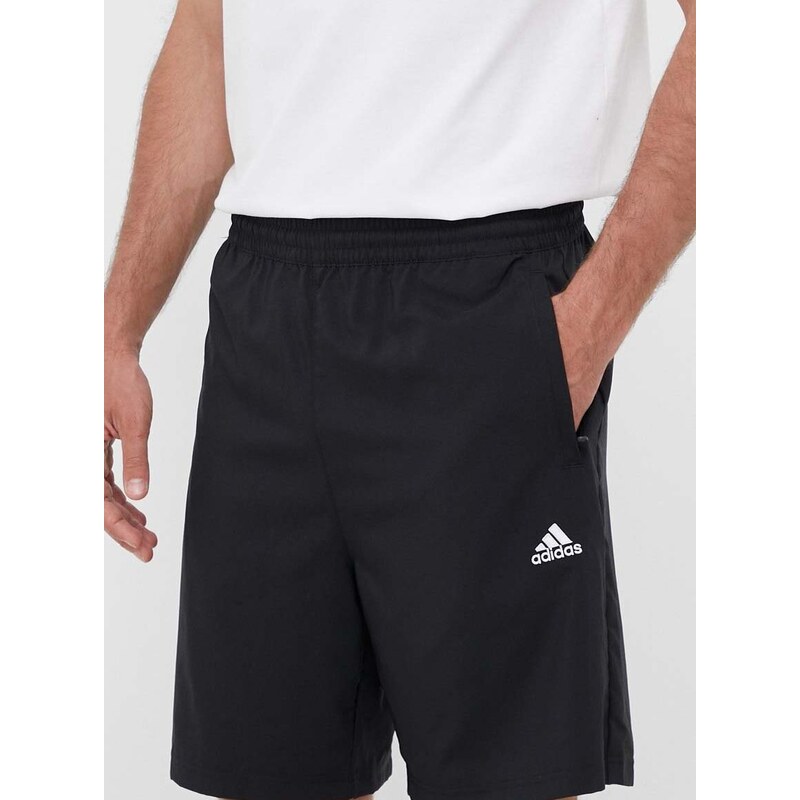 Kraťasy adidas pánské, černá barva