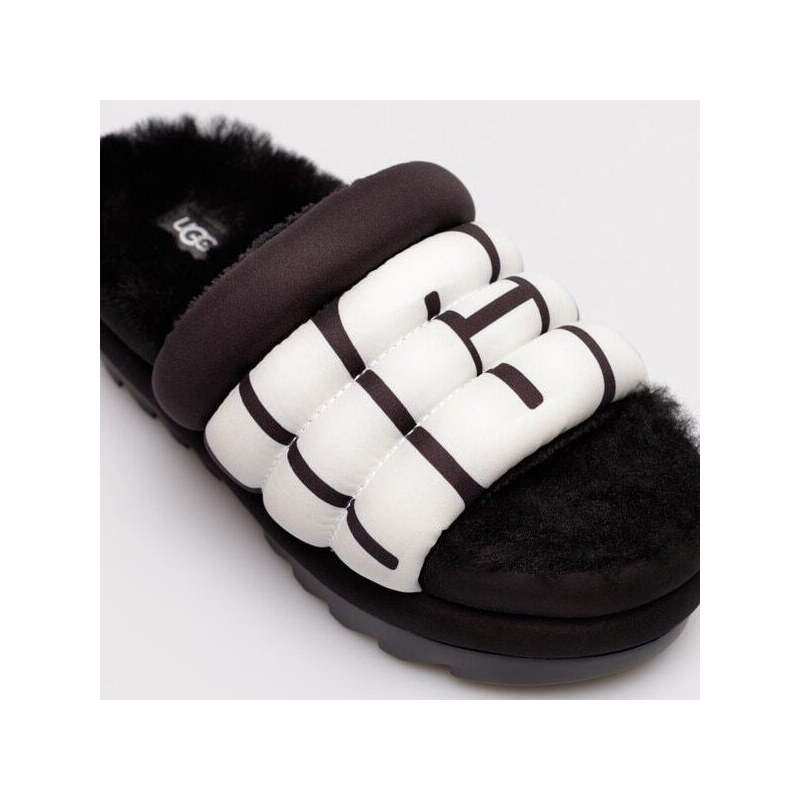 Ugg Maxi Slide Logo ženy Boty Pantofle 1127067-BLACK