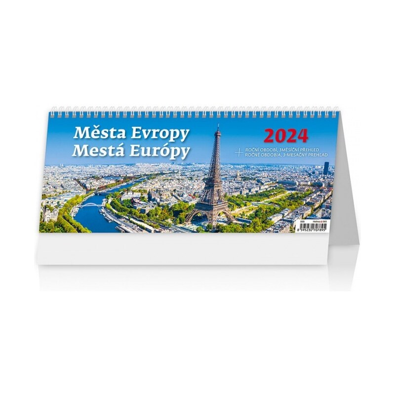 Helma 365, s.r.o. Stolní kalendář Města Evropy/Mestá Európy 2024 S55-24