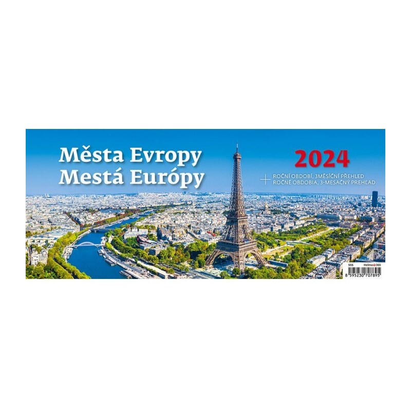 Helma 365, s.r.o. Stolní kalendář Města Evropy/Mestá Európy 2024 S55-24