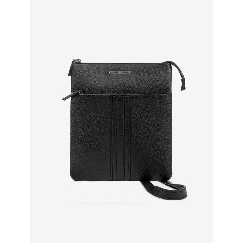 Černá pánská kožená crossbody taška Geox - Pánské