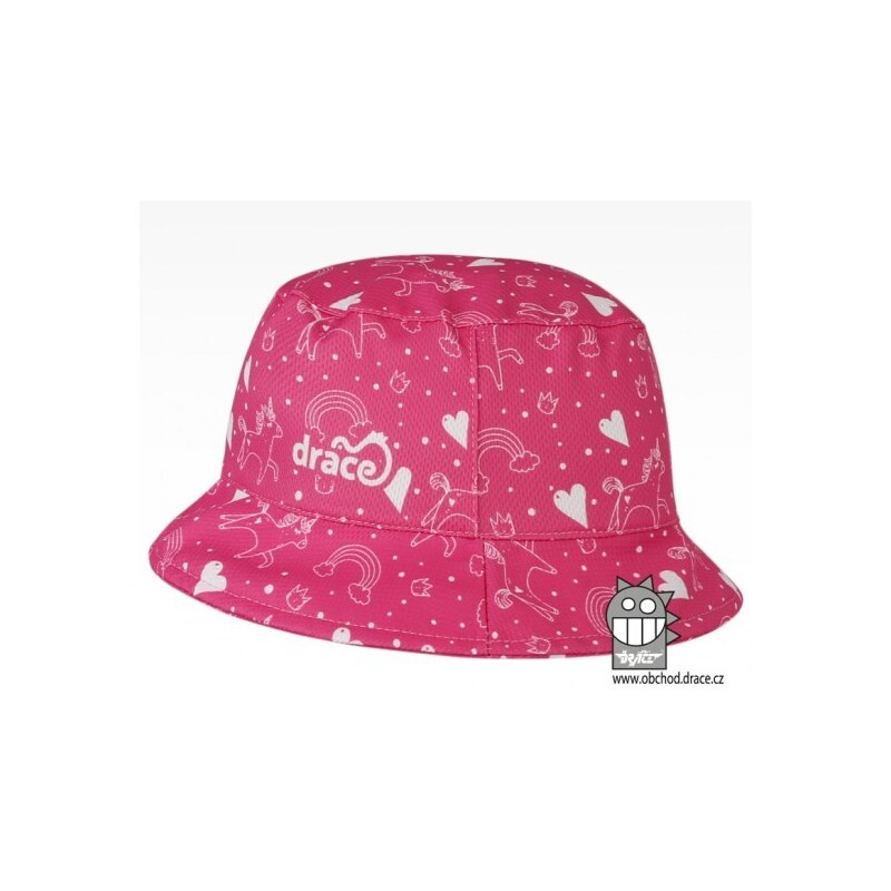 Dívčí klobouk Florida Dráče růžový jednorožec