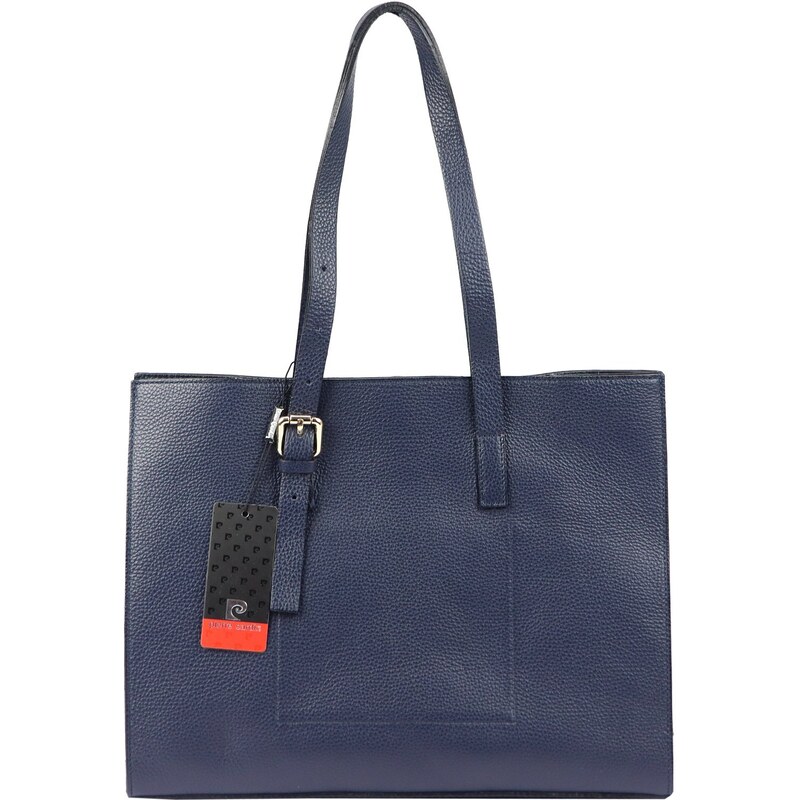 Luxusní kožená kabelka Pierre Cardin 5333 EDF modrá