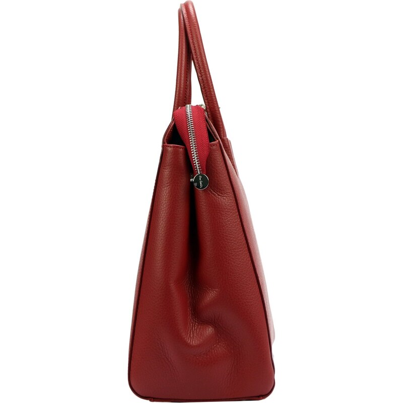 Kožená kabelka Pierre Cardin 55045 TSC DOLLARO červená