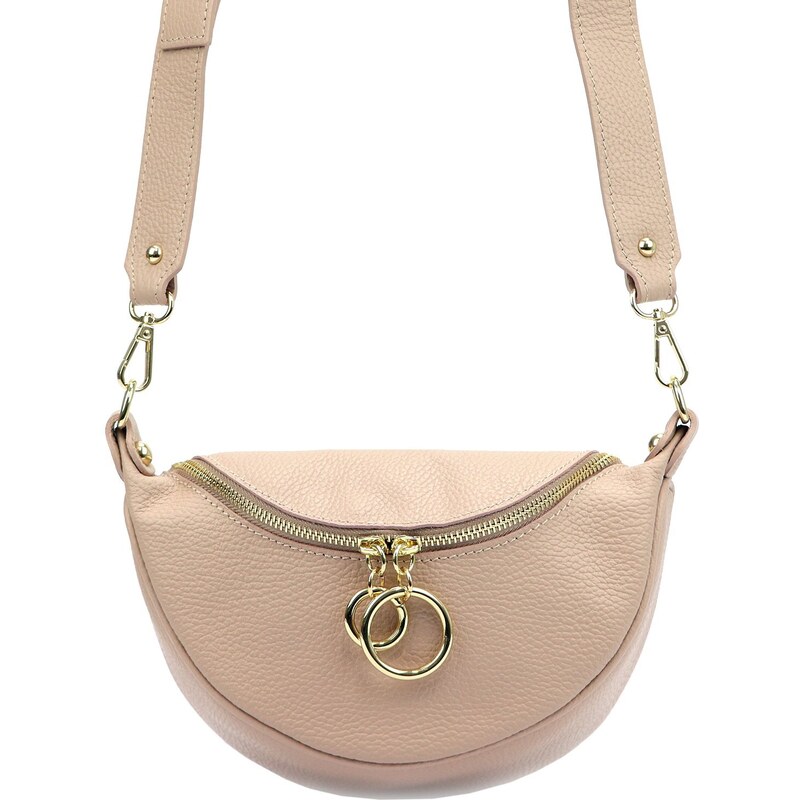 Dámská kožená crossbody kabelka Luka 20-033 růžová 82810518