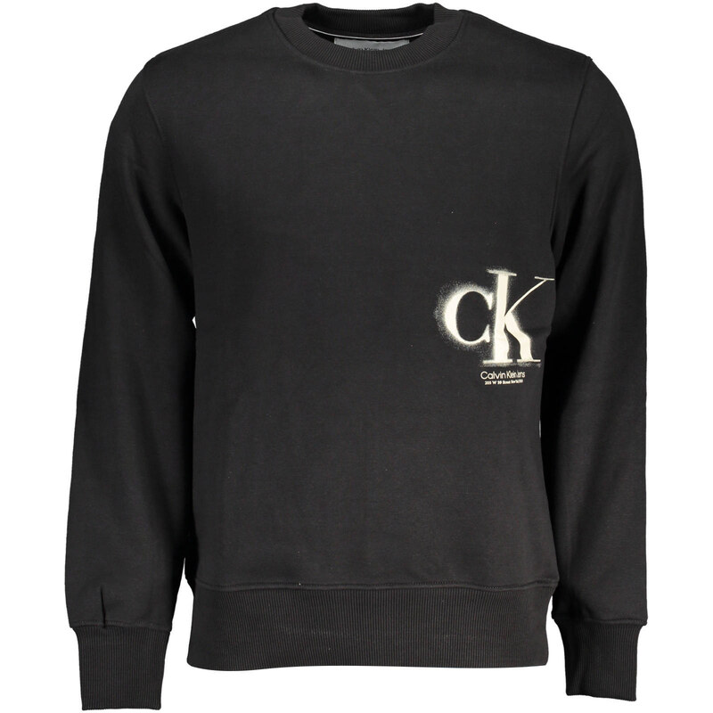 Černá mMikina Calvin Klein bez kapuce