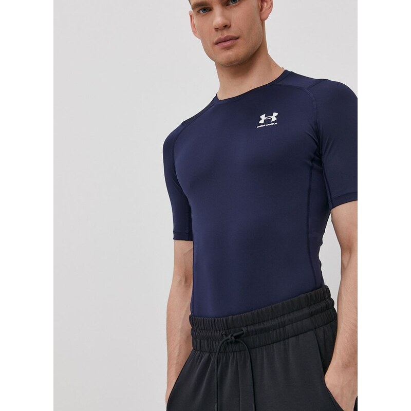 Tréninkové tričko Under Armour 1361518 tmavomodrá barva, 1361518