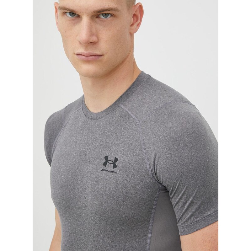Tréninkové tričko Under Armour 1361518 šedá barva, 1361518