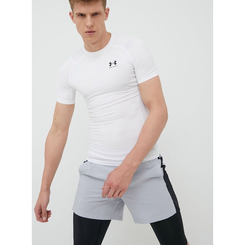 Tréninkové tričko Under Armour 1361518 bílá barva, 1361518