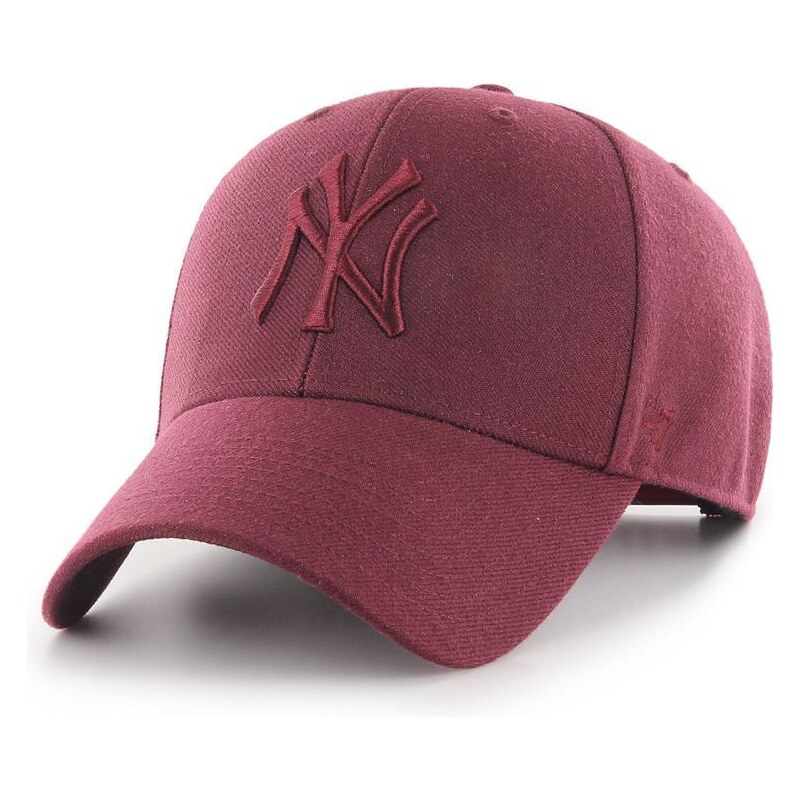 Čepice 47brand MLB New York Yankees hnědá barva, s aplikací