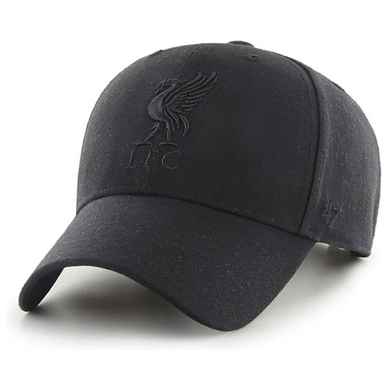 Čepice 47brand Liverpool FC černá barva, s aplikací, EPL-MVPSP04WBP-BK