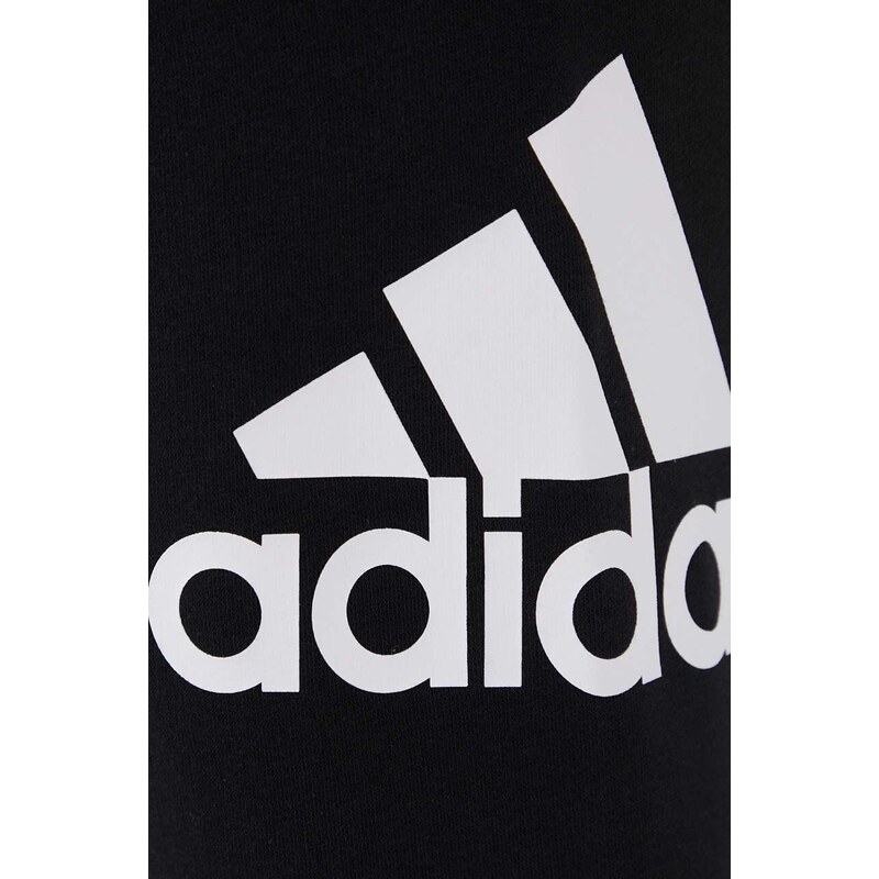 Tepláky adidas černá barva, s potiskem