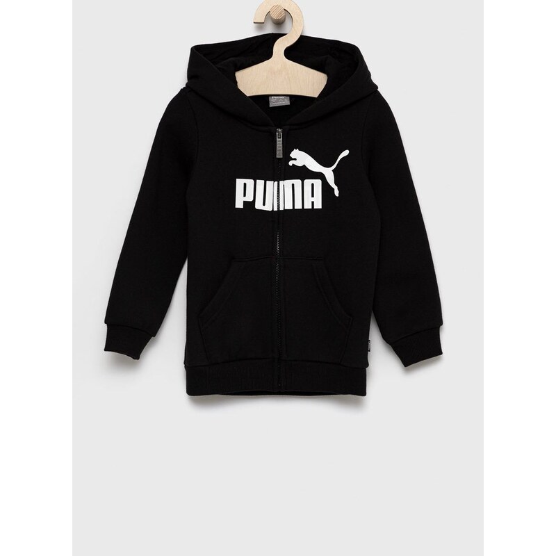 Dětská mikina Puma 586967 černá barva, s potiskem