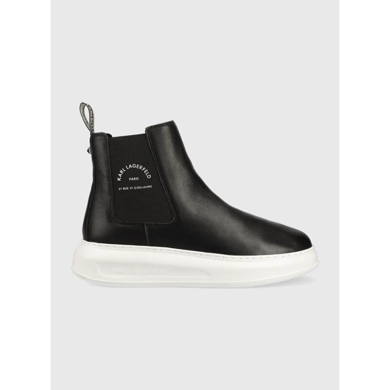 Kotníkové boty Karl Lagerfeld KAPRI MENS pánské, černá barva