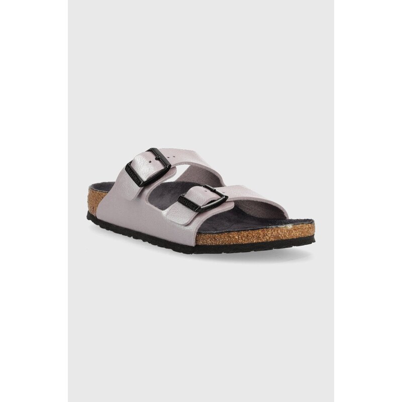 Dětské pantofle Birkenstock Arizona fialová barva