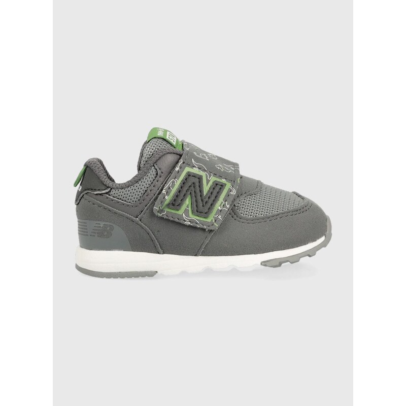 Dětské sneakers boty New Balance NBNW574 šedá barva