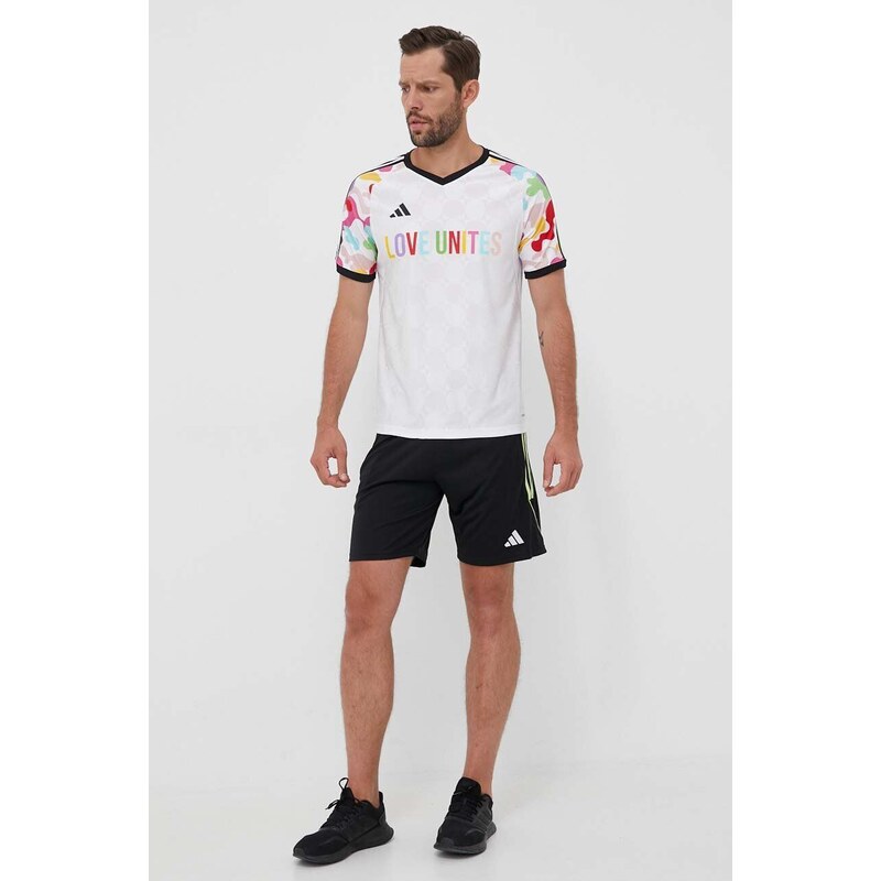 Tréninkové tričko adidas Performance Pride Tiro bílá barva