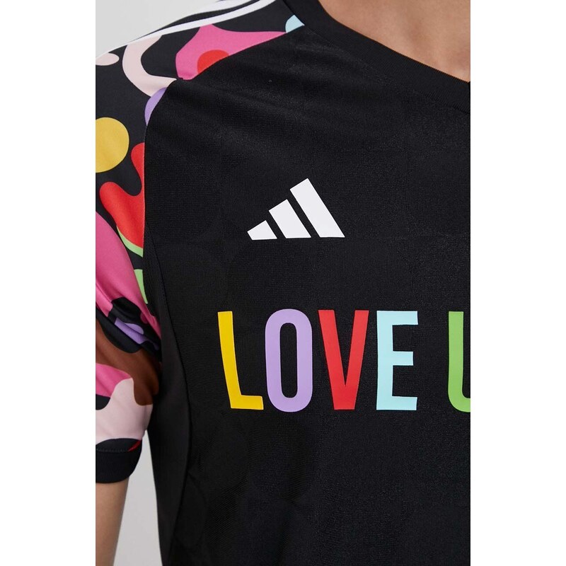 Tréninkové tričko adidas Performance Pride Tiro černá barva