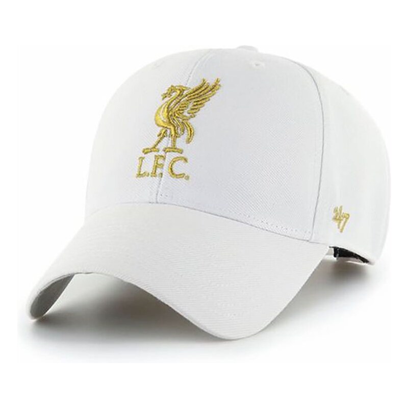 Čepice 47brand Epl Liverpool bílá barva, s aplikací