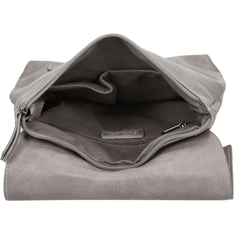 Dámský módní batoh kabelka světle šedý - Enrico Benetti Kool šedá