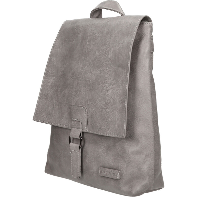 Dámský módní batoh kabelka světle šedý - Enrico Benetti Kool šedá