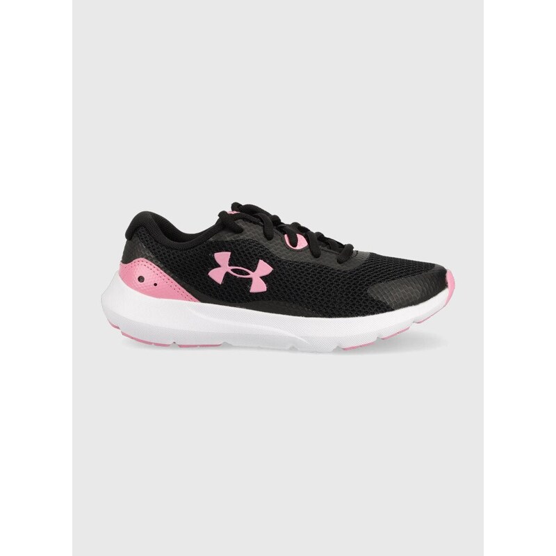 Dětské sneakers boty Under Armour černá barva