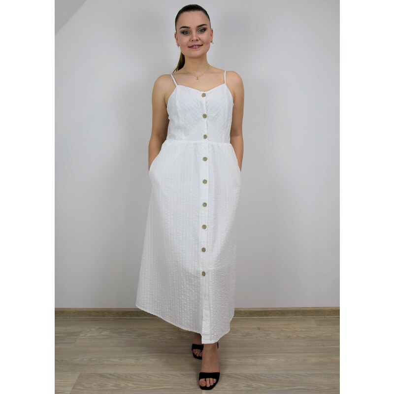 Dlouhé bílé šaty značky S.Oliver