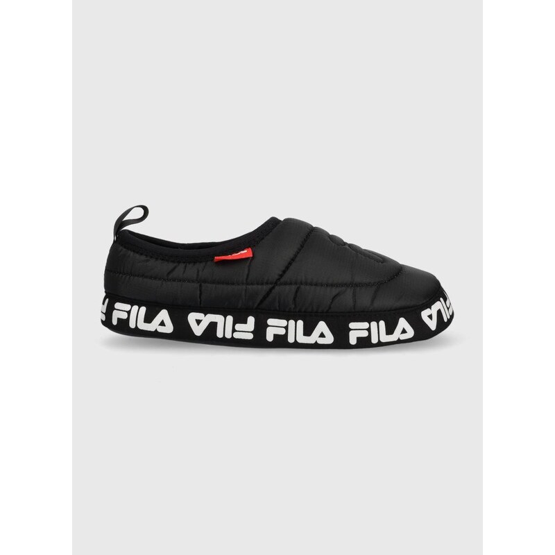 Pantofle Fila Comfider černá barva, FFW0227