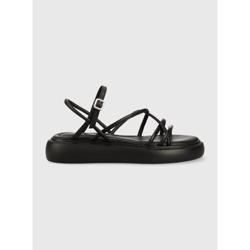 Kožené sandály Vagabond Shoemakers Blenda dámské, černá barva, na platformě, 5519-801-20