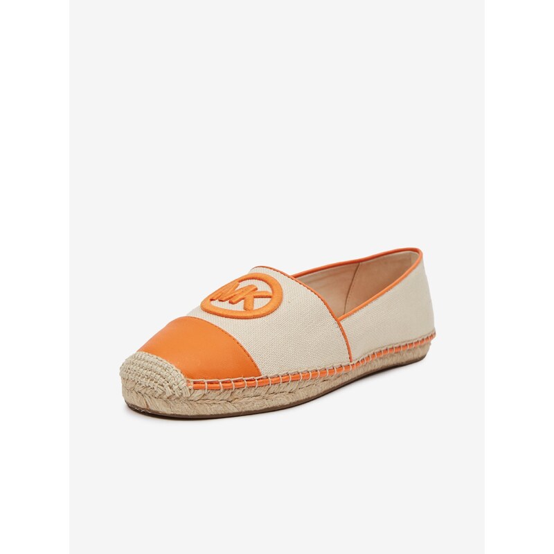 Oranžovo-béžové dámské espadrilky Michael Kors Kendrick - Dámské