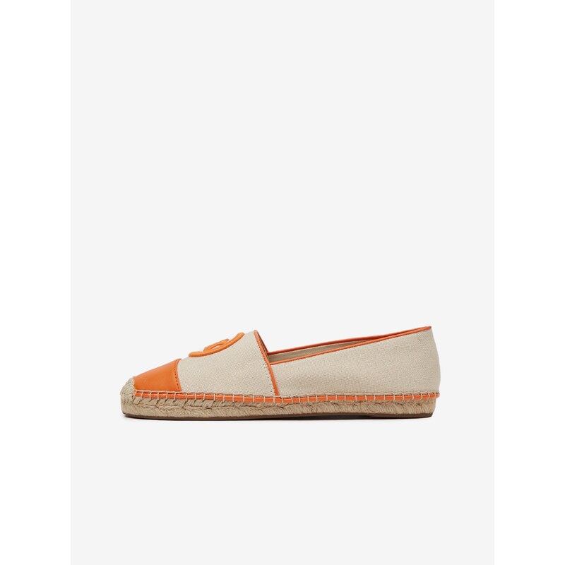 Oranžovo-béžové dámské espadrilky Michael Kors Kendrick - Dámské