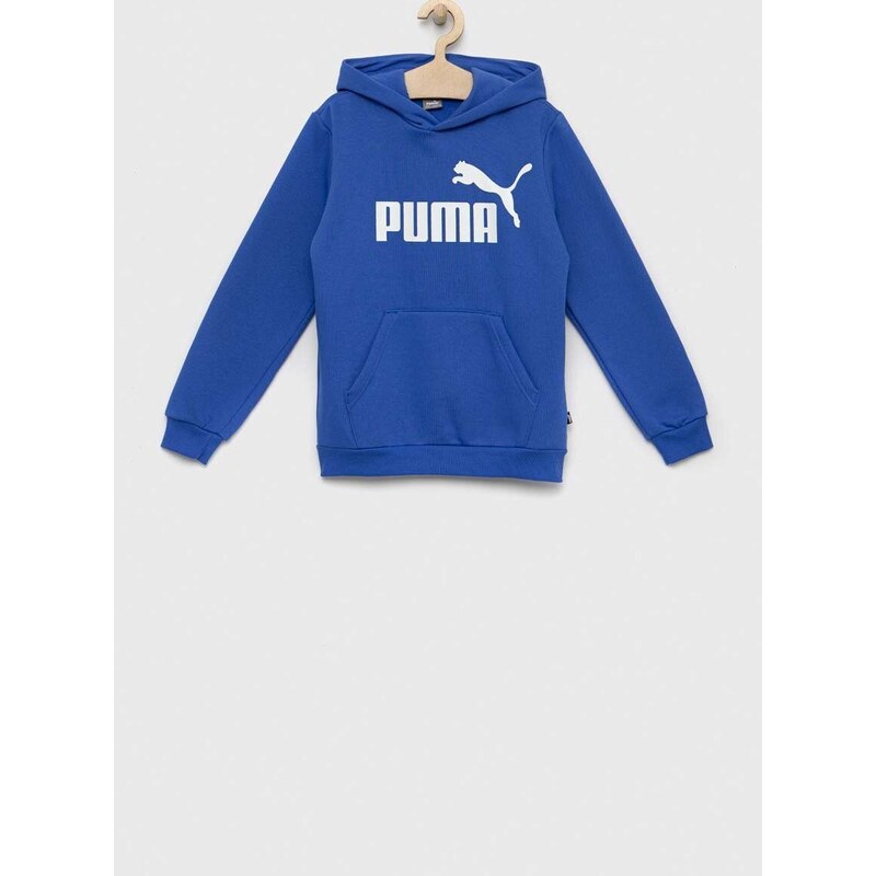 Dětská mikina Puma ESS Big Logo Hoodie FL B s kapucí, vzorovaná