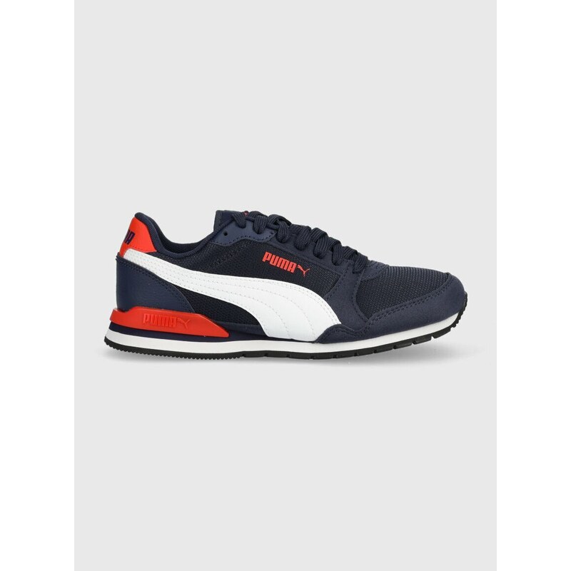 Dětské sneakers boty Puma ST Runner v3 Mesh Jr tmavomodrá barva