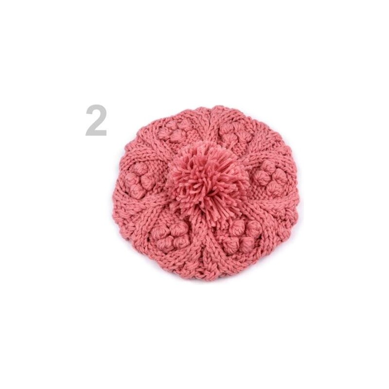 Čepice dámská DITA pletená (1 ks) - 2 Powder Pink Stoklasa
