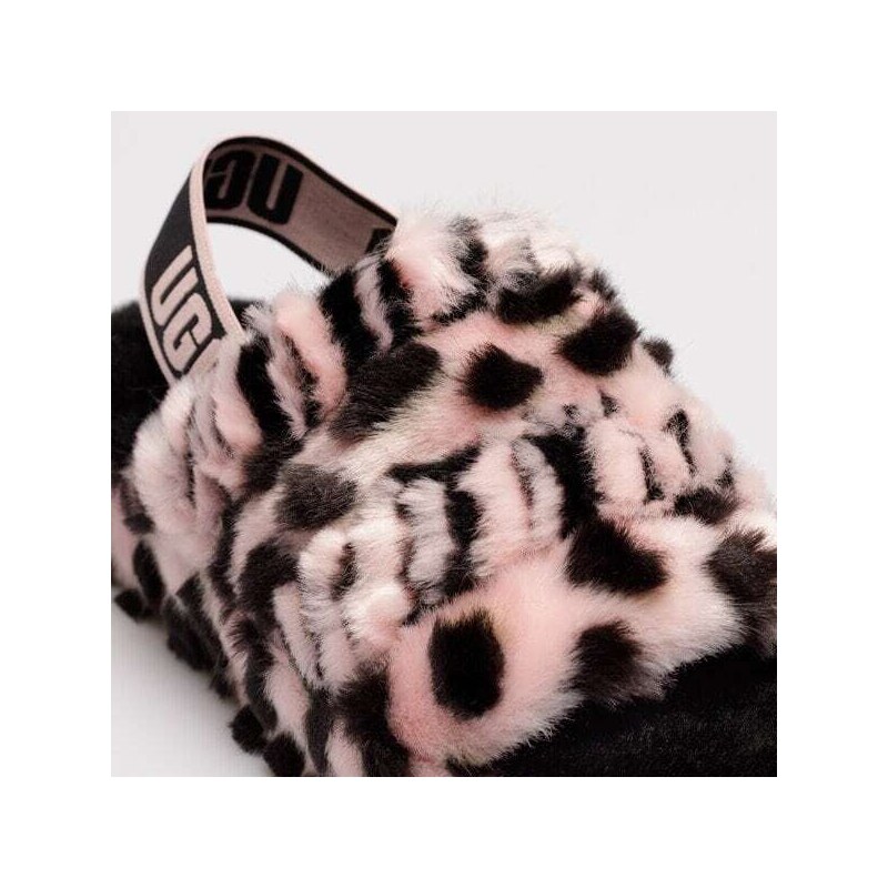 Ugg Fluff Yeah Animali ženy Boty Sandály 1127073-PINK SCALLOP